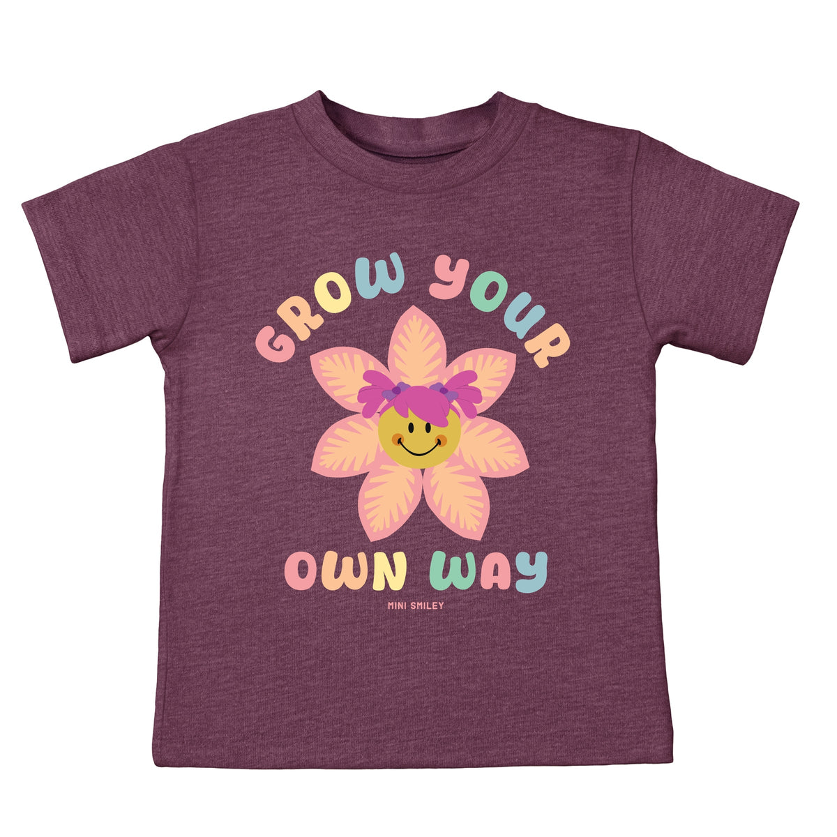 Mini Smiley Grow Your Own Way - Toddler Short Sleeve Graphic T-Shirt
