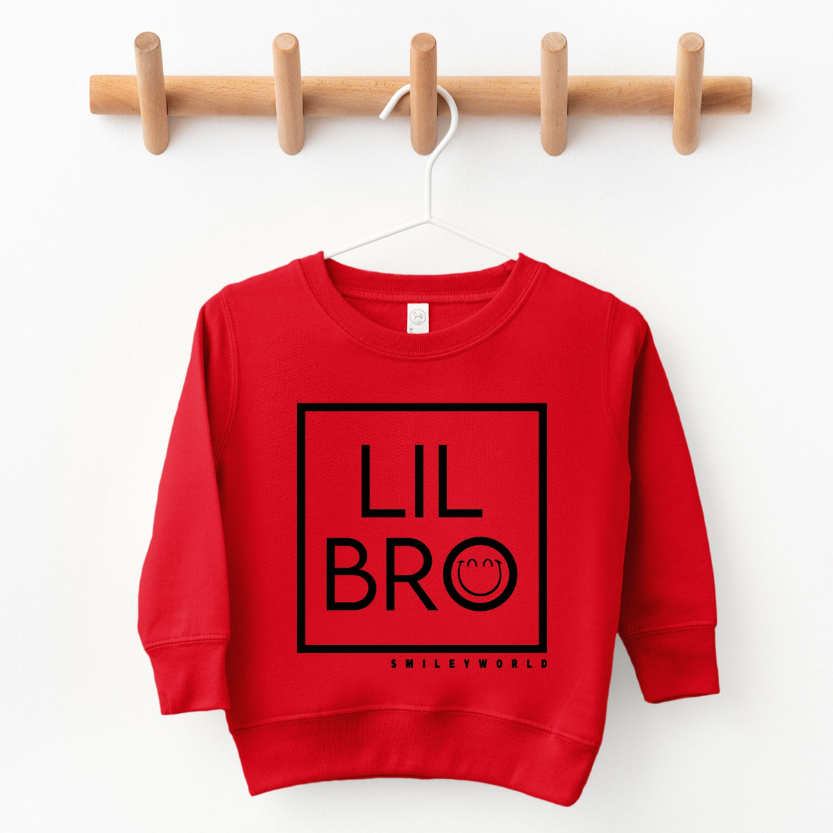 SmileyWorld Lil Bro Square - Toddler Graphic Sweatshirt
