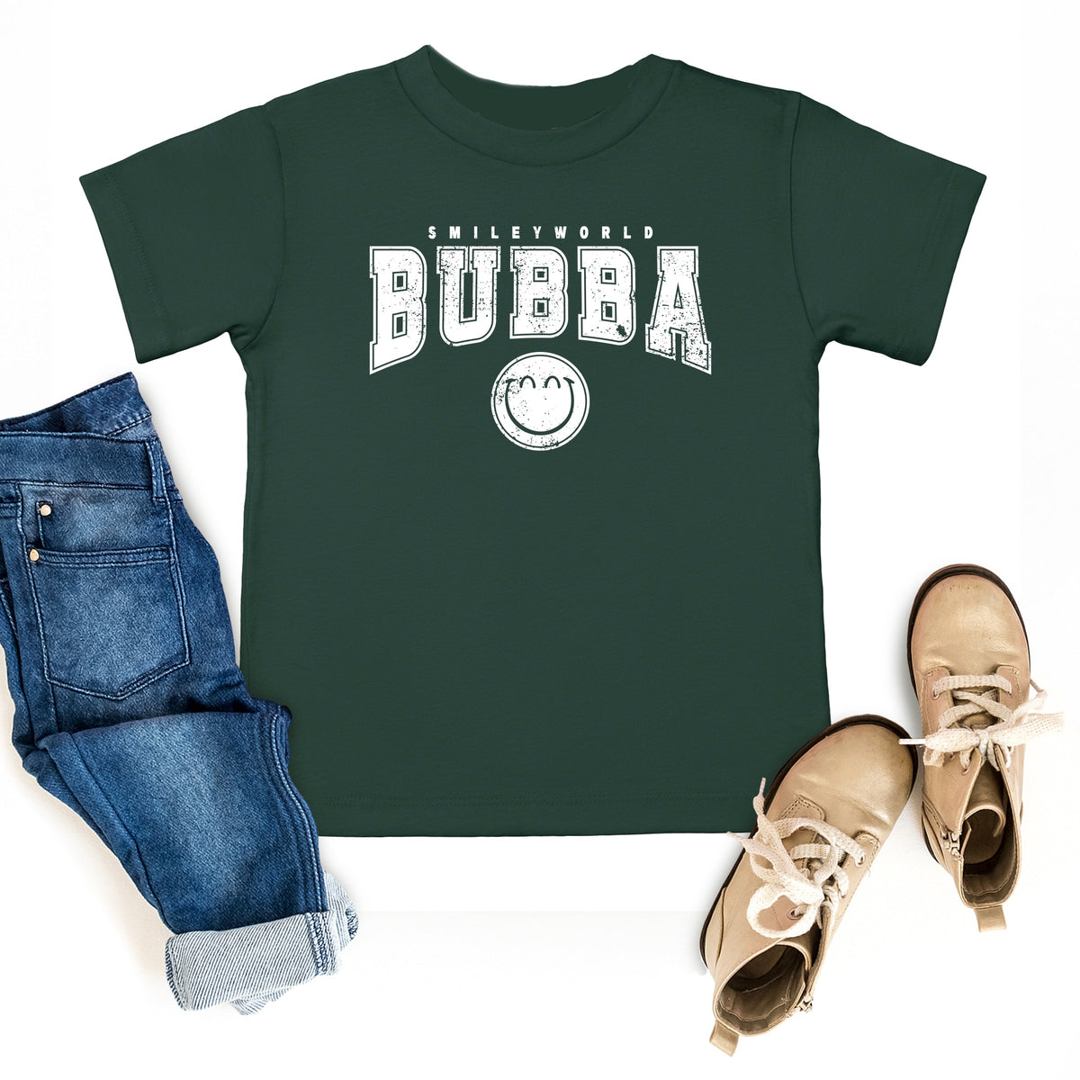 SmileyWorld Bubba Solid - Toddler Short Sleeve Graphic T-Shirt