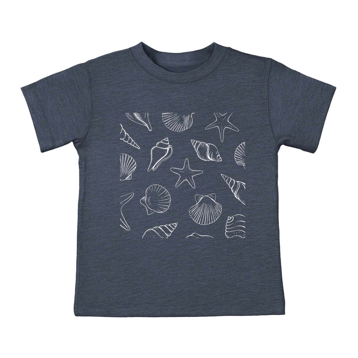 Seashells Square - Toddler Short Sleeve Graphic T-Shirt