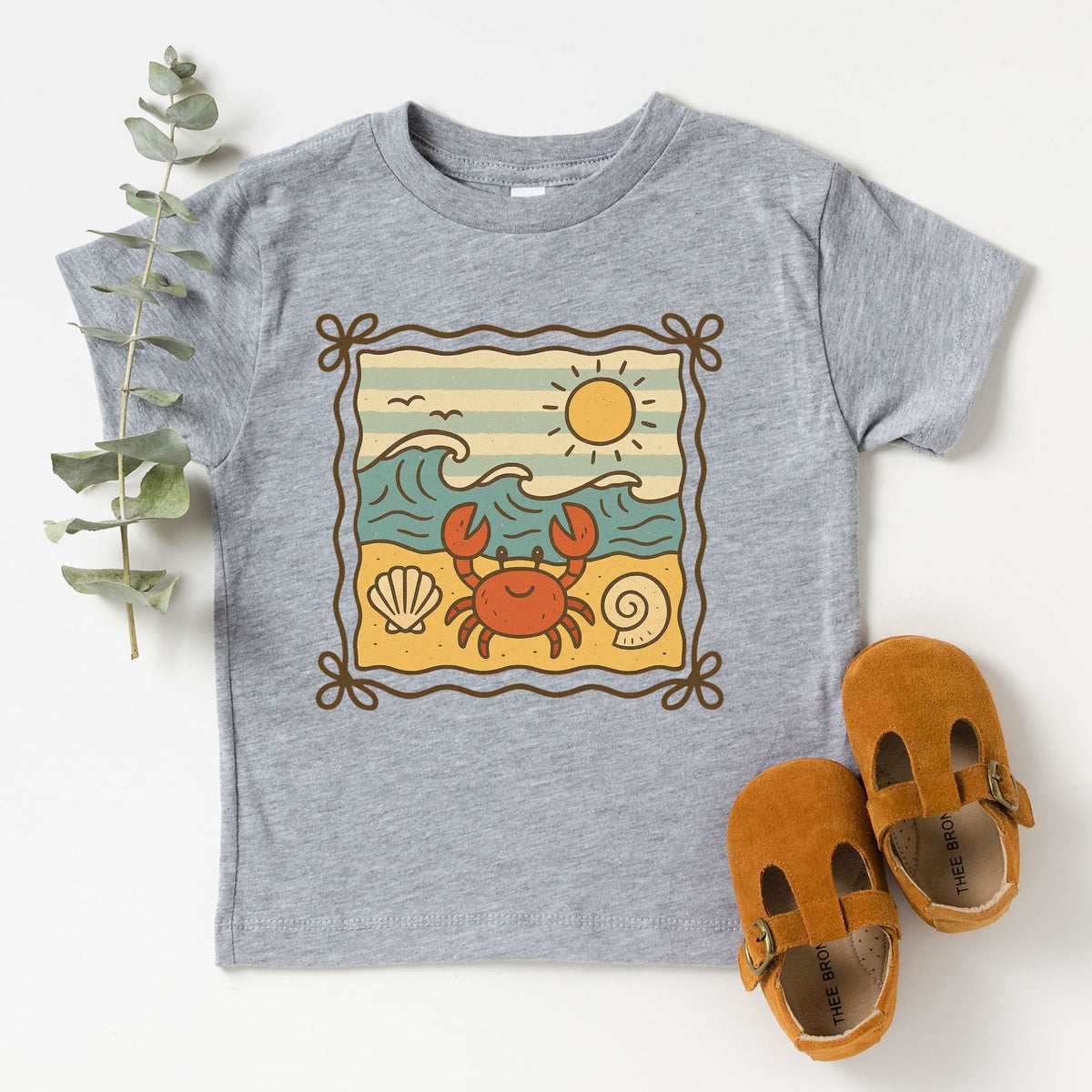 Crab Frame - Toddler Short Sleeve Graphic T-Shirt