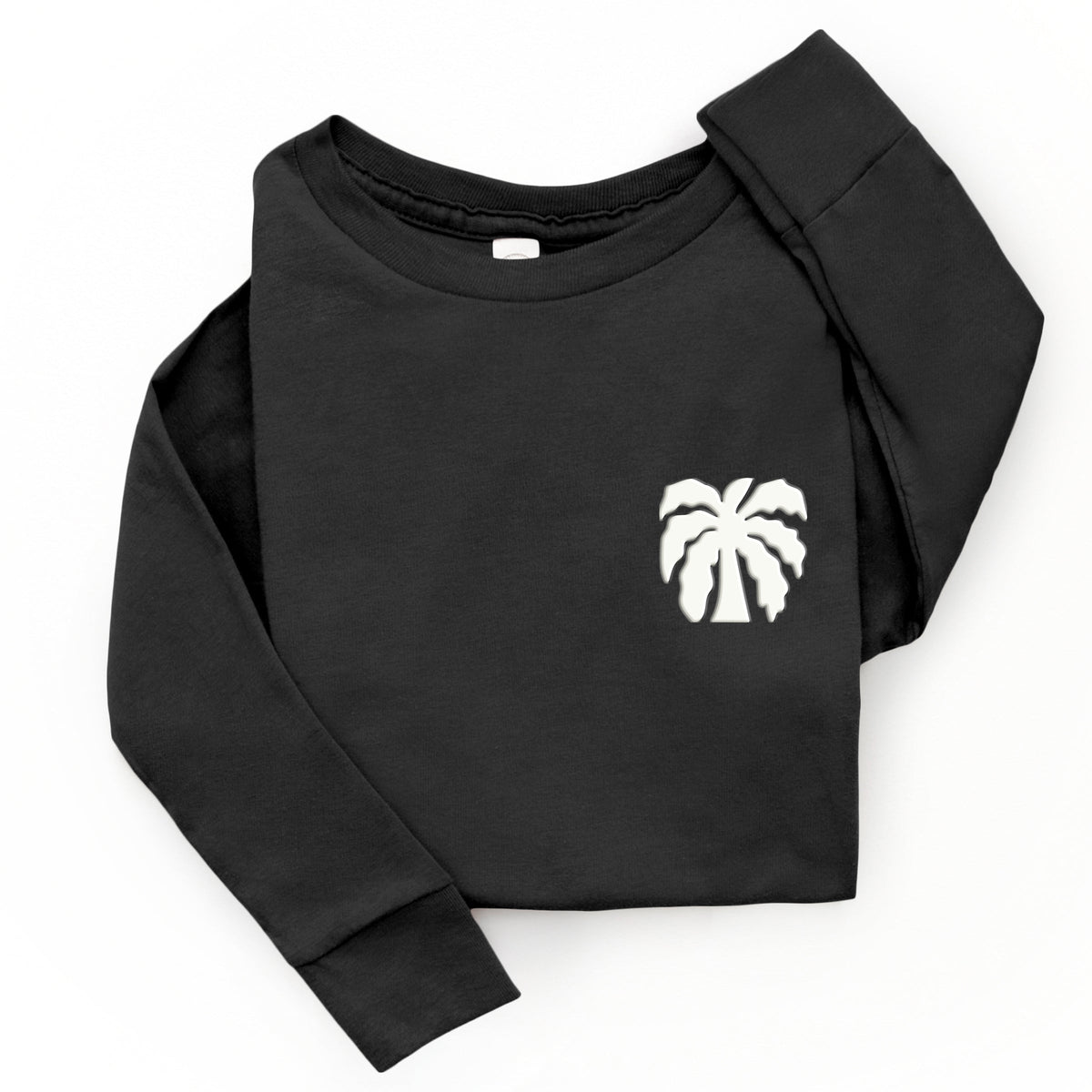 Chasing Sunsets Groovy Puff Print - Toddler Long Sleeve Graphic Tee