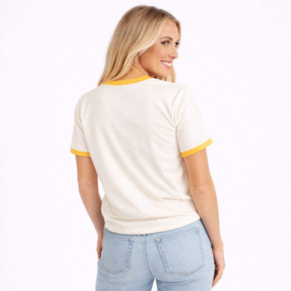 Limoncello Stripes - Women's Ringer Graphic T-Shirt