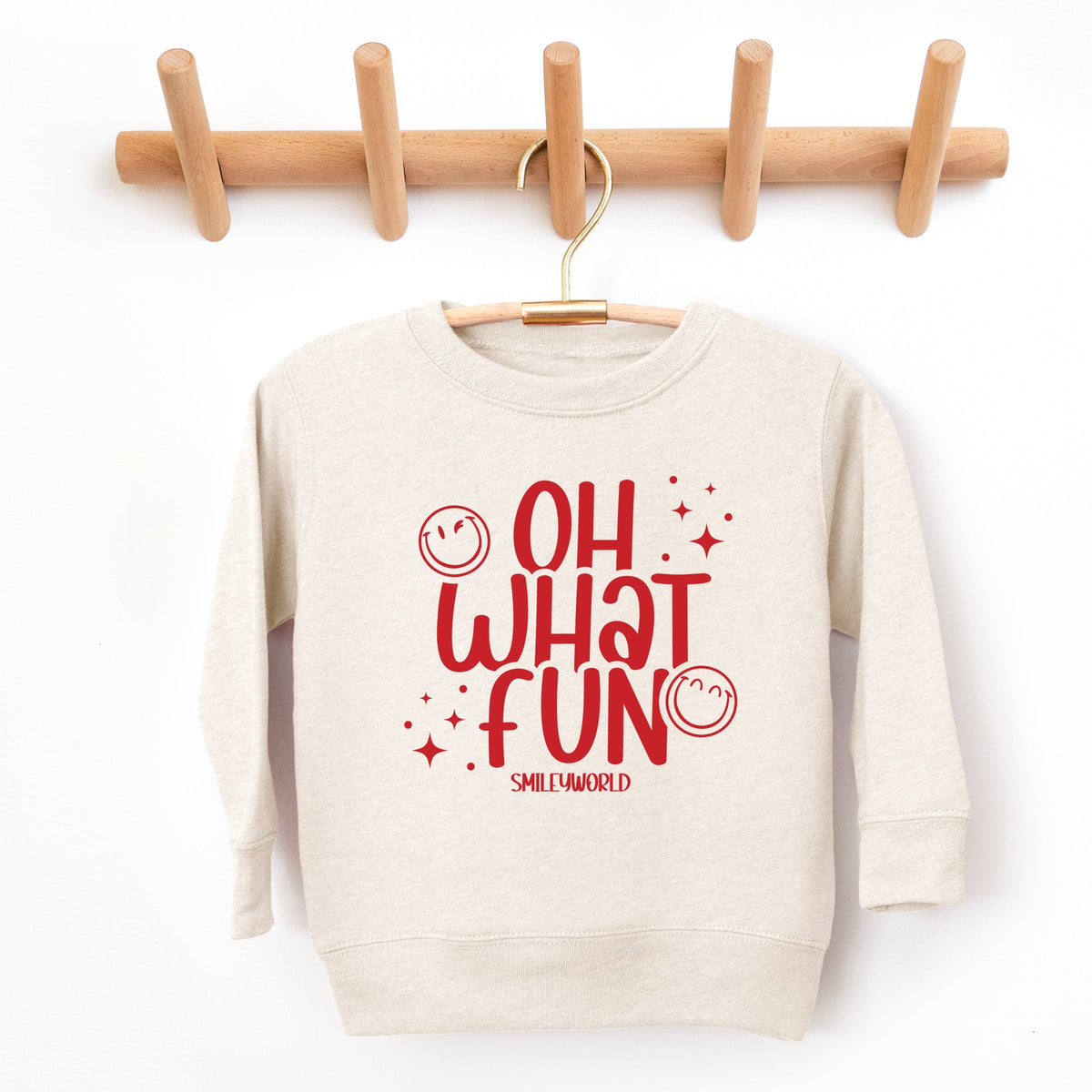 SmileyWorld Oh What Fun - Toddler Graphic Sweatshirt and Youth Graphic Sweatshirt