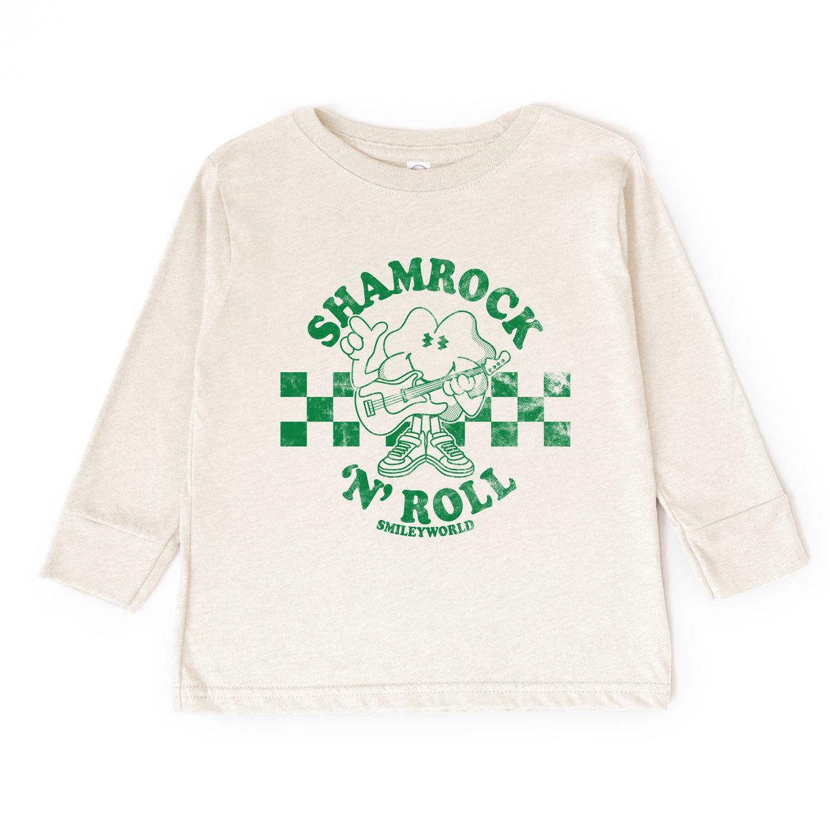 SmileyWorld Shamrock 'N' Roll - Toddler Long Sleeve Graphic Tee