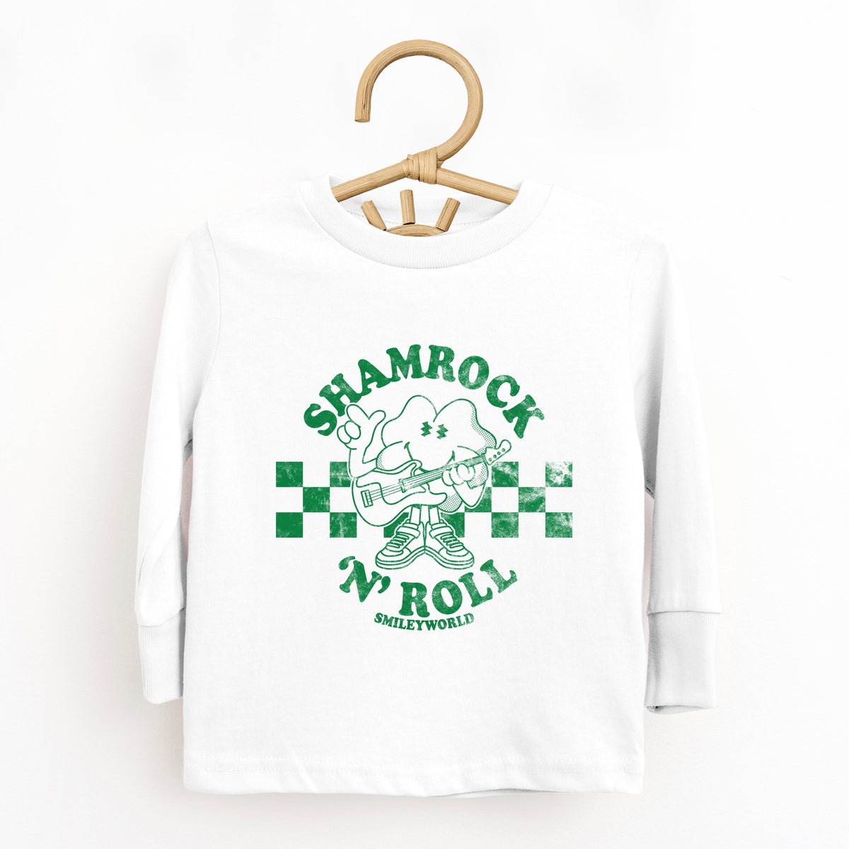 SmileyWorld Shamrock 'N' Roll - Toddler Long Sleeve Graphic Tee