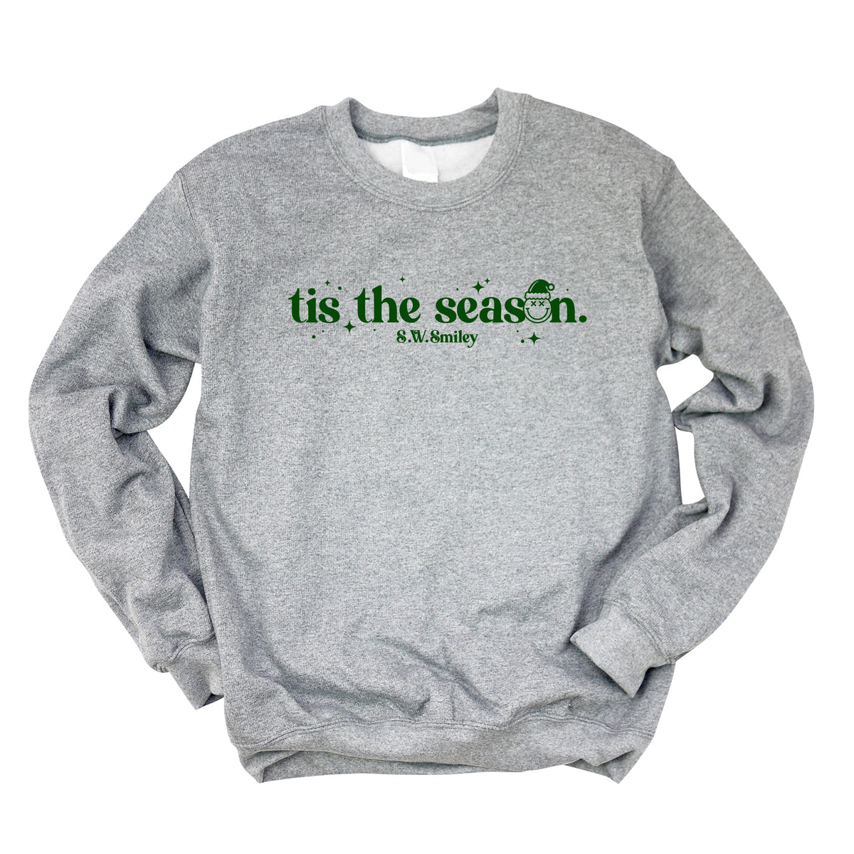 S.W.Smiley Tis The Season Sparkle - Women's Graphic Sweatshirt