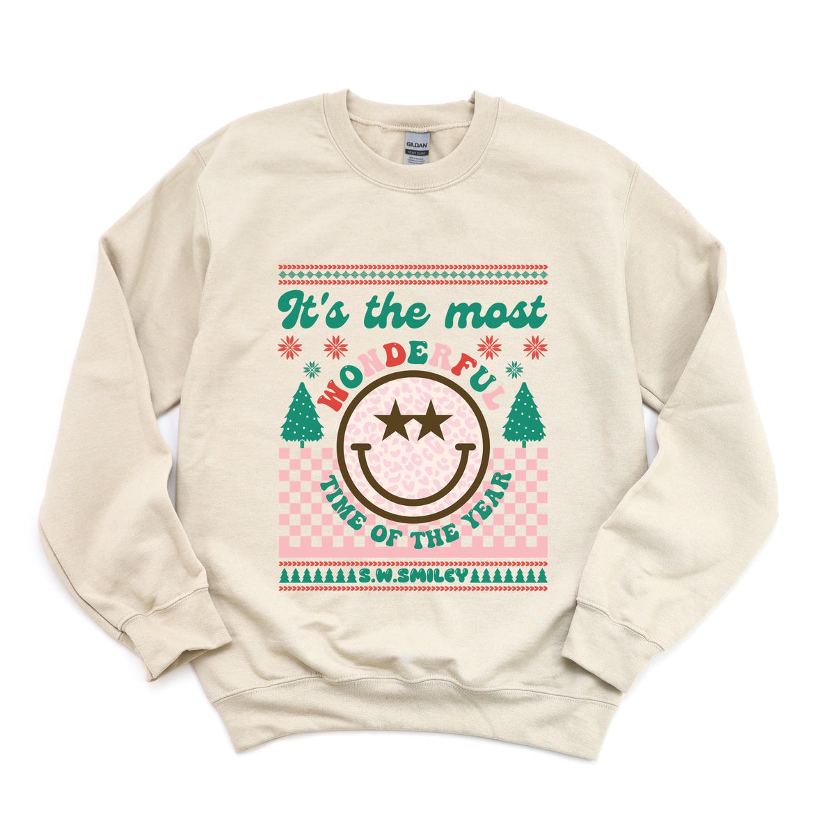 S.W.Smiley The Most Wonderful Time Smiley - Women's Graphic Sweatshirt