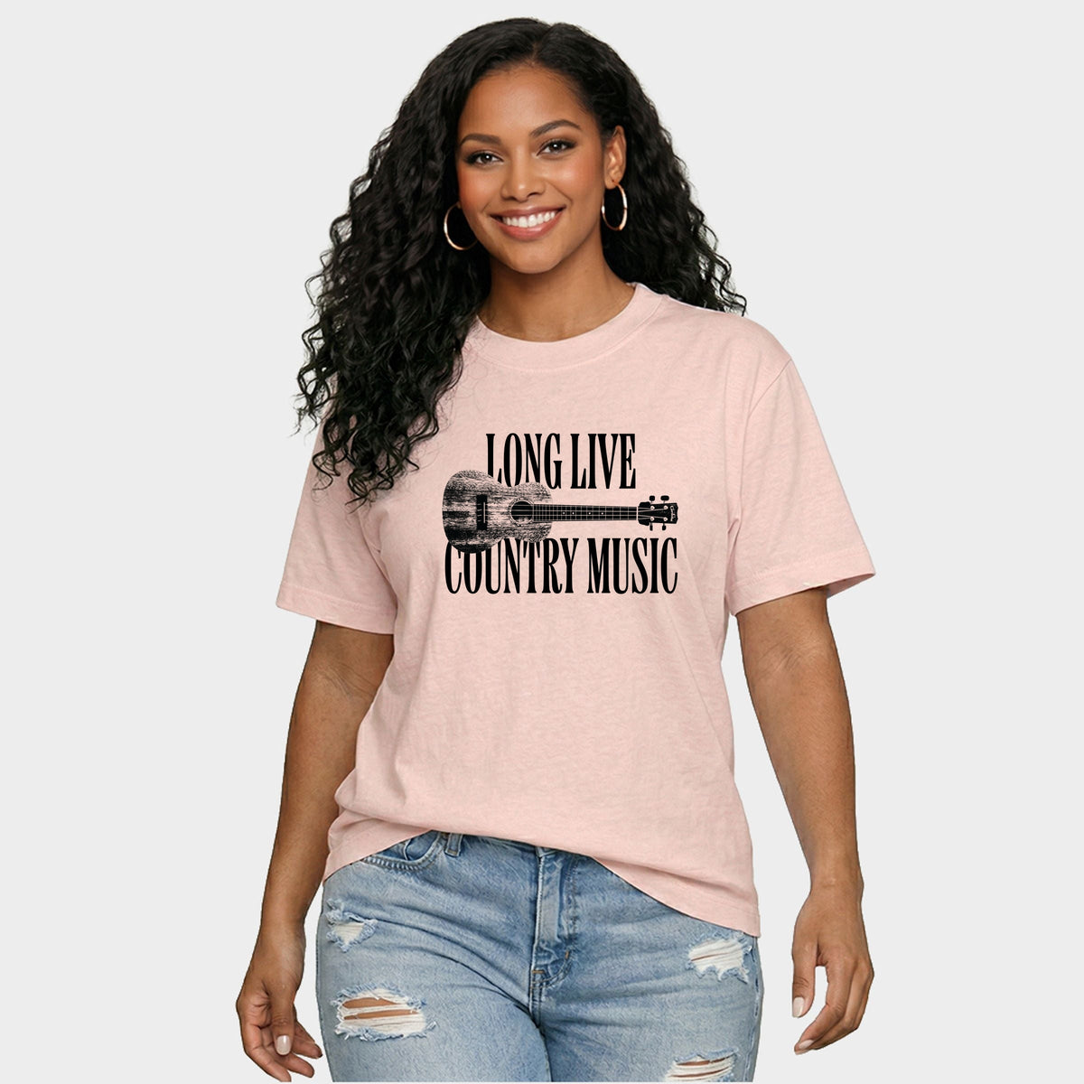 Long Live Country Music - Women's Relaxed Boxy Tee