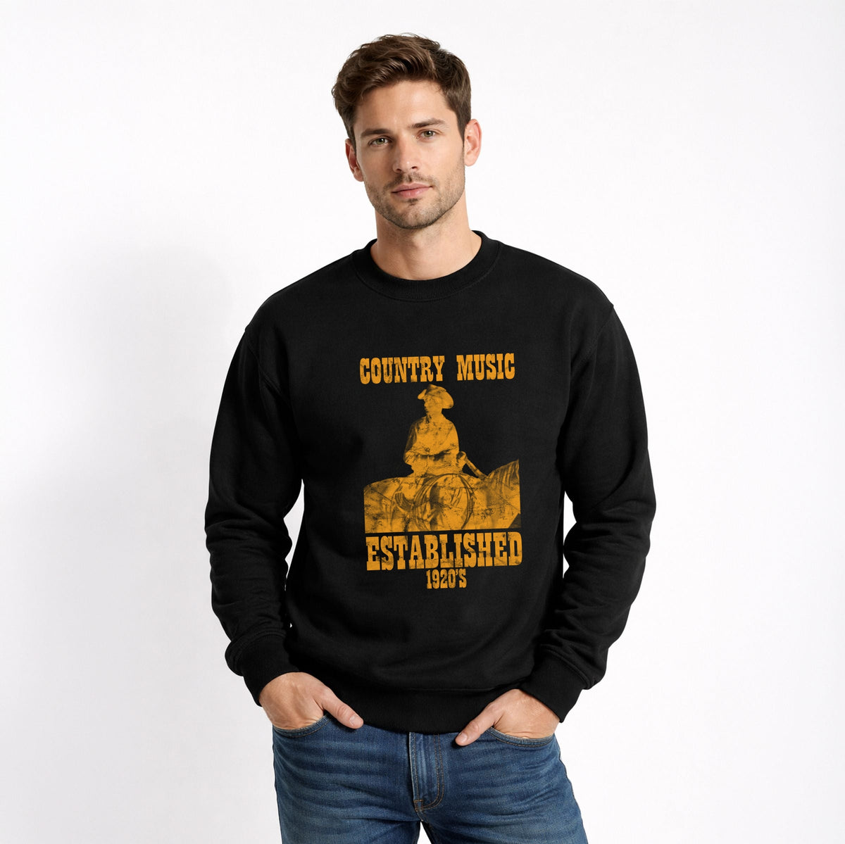 Country Music EST 1920s - Men's Graphic Sweatshirt