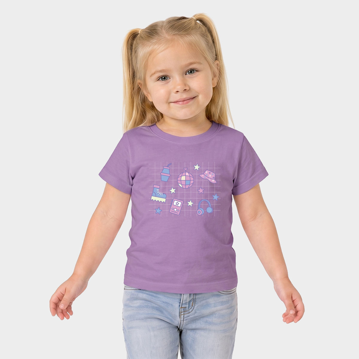 K-Pop Icons Grid - Toddler Short Sleeve Graphic T-Shirt