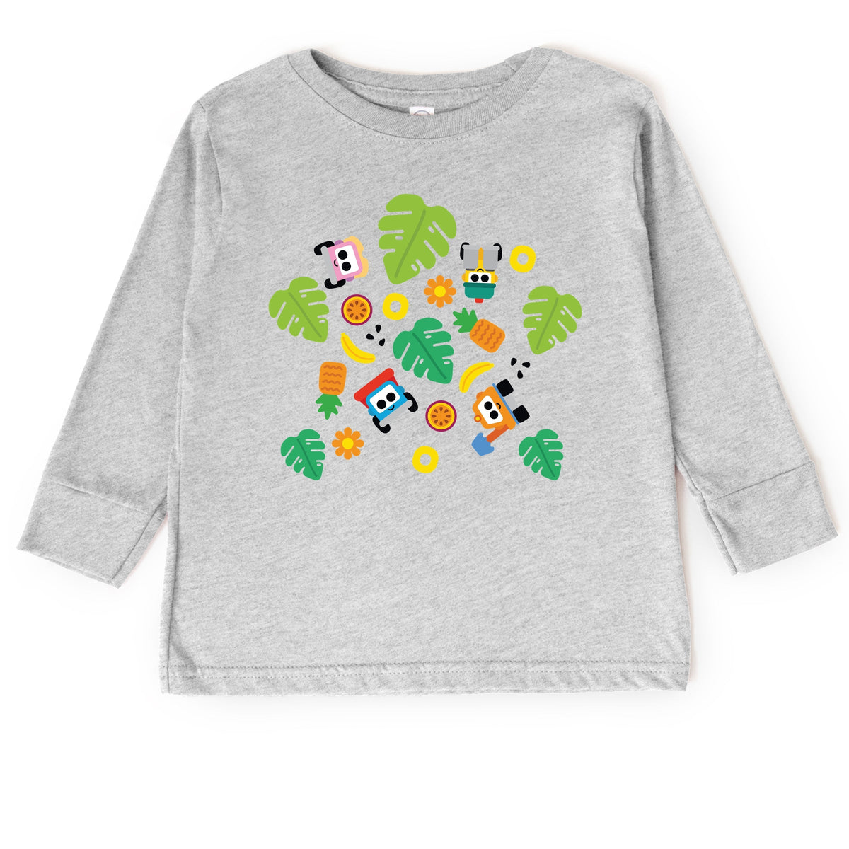 Leo the Truck Palm Leaves - Toddler Long Sleeve Graphic Tee