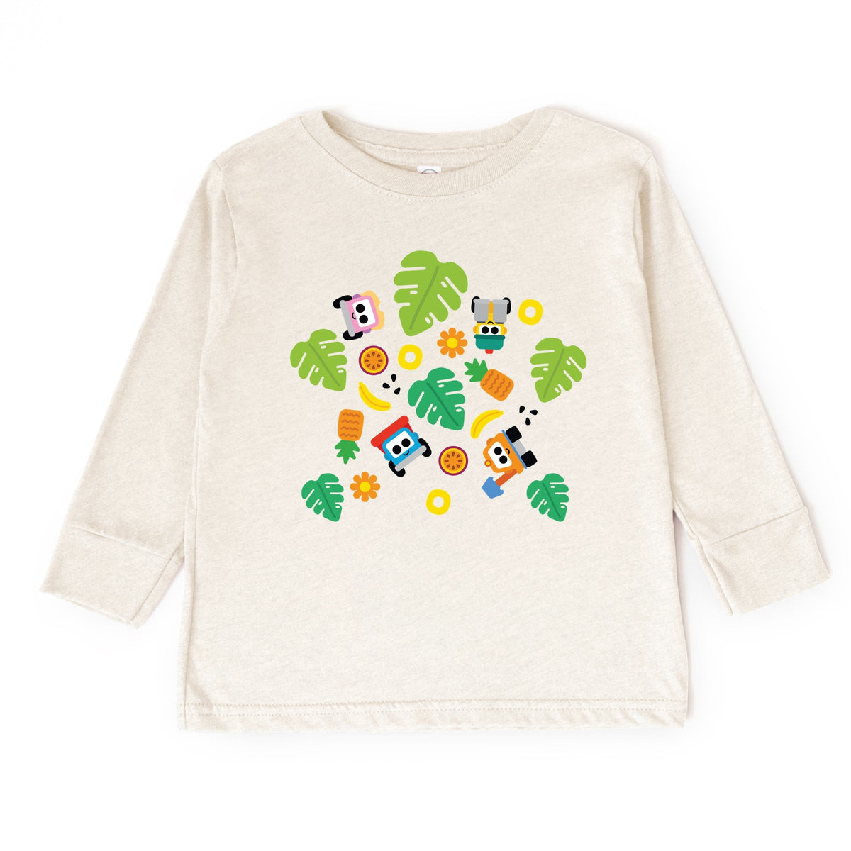 Leo the Truck Palm Leaves - Toddler Long Sleeve Graphic Tee