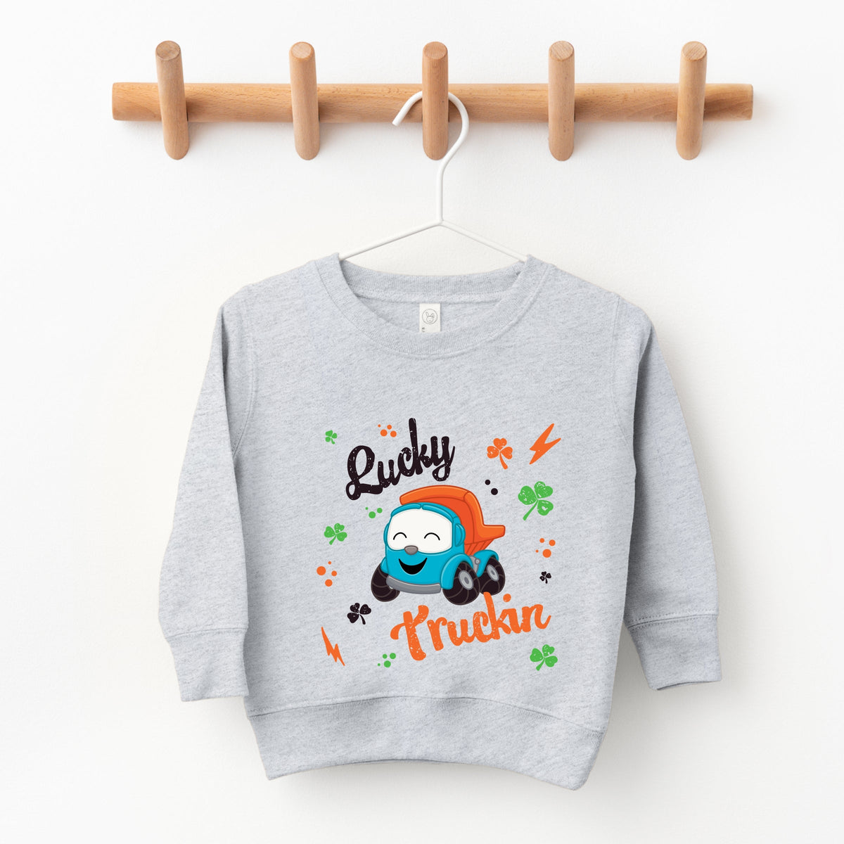 Leo the Truck Lucky Truckin - Toddler Graphic Sweatshirt