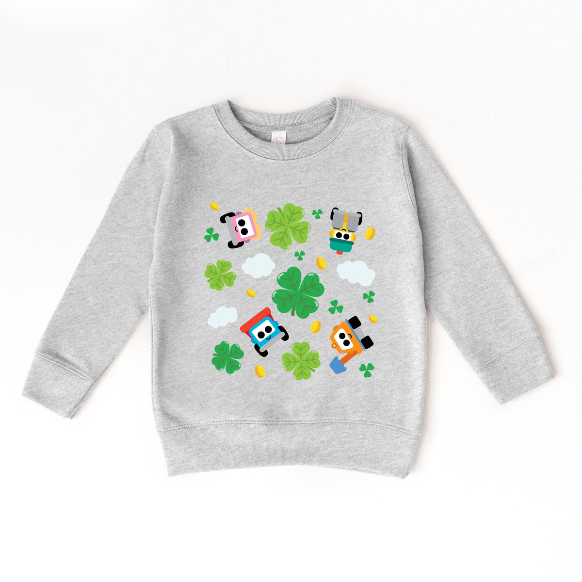 Leo the Truck Clover Collage - Toddler Graphic Sweatshirt