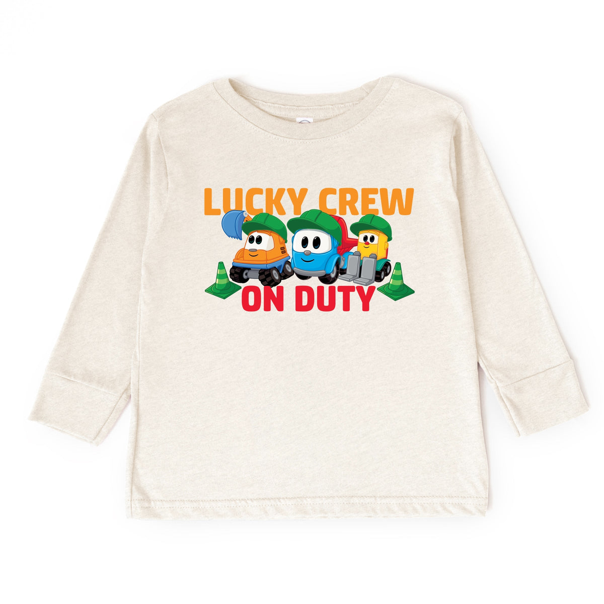 Leo the Truck Lucky Crew On Duty - Toddler Long Sleeve Graphic Tee