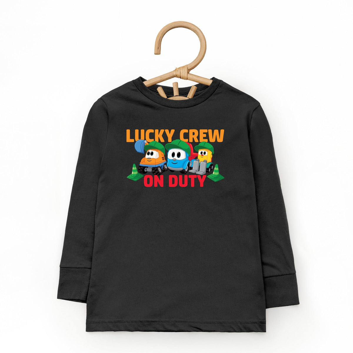 Leo the Truck Lucky Crew On Duty - Toddler Long Sleeve Graphic Tee