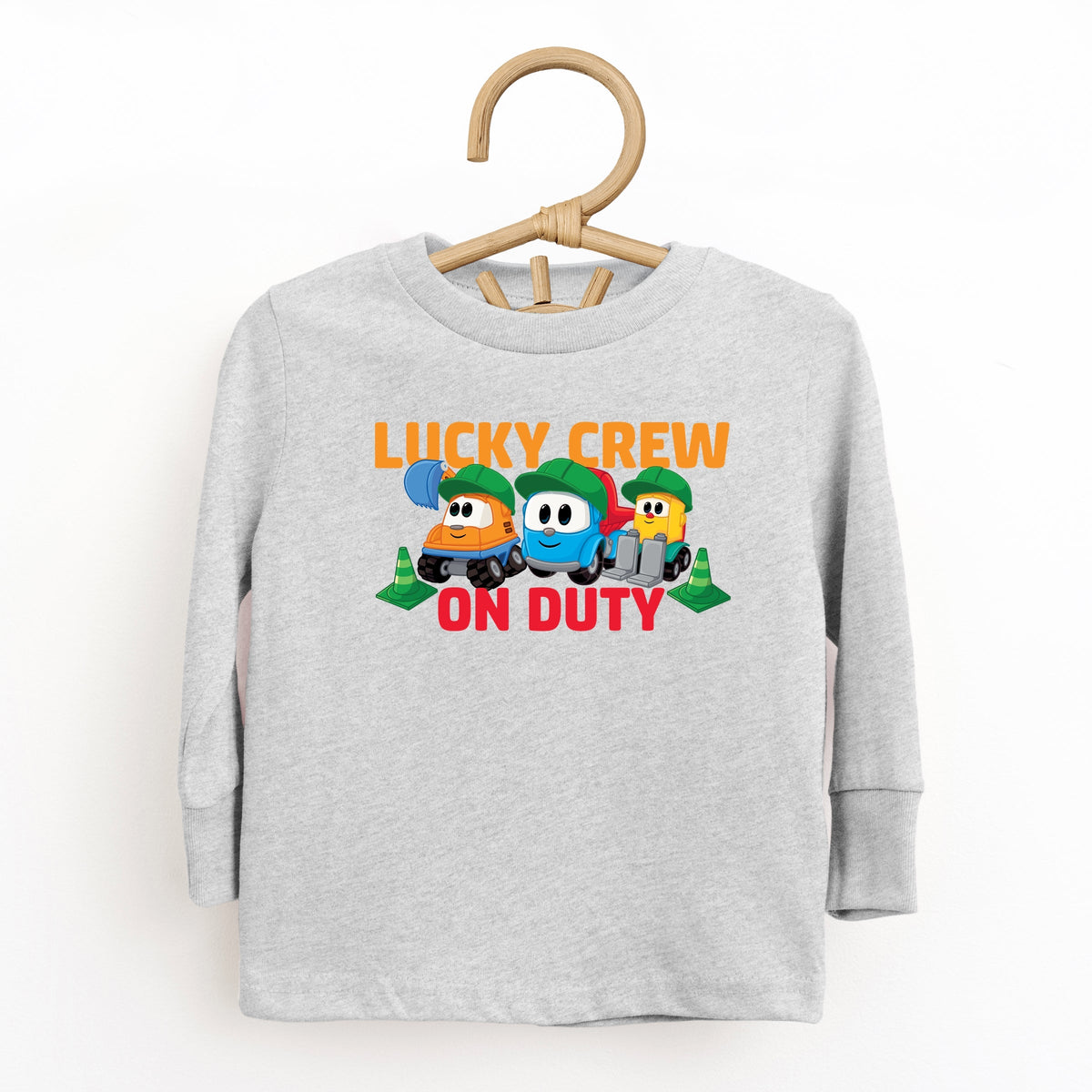 Leo the Truck Lucky Crew On Duty - Toddler Long Sleeve Graphic Tee