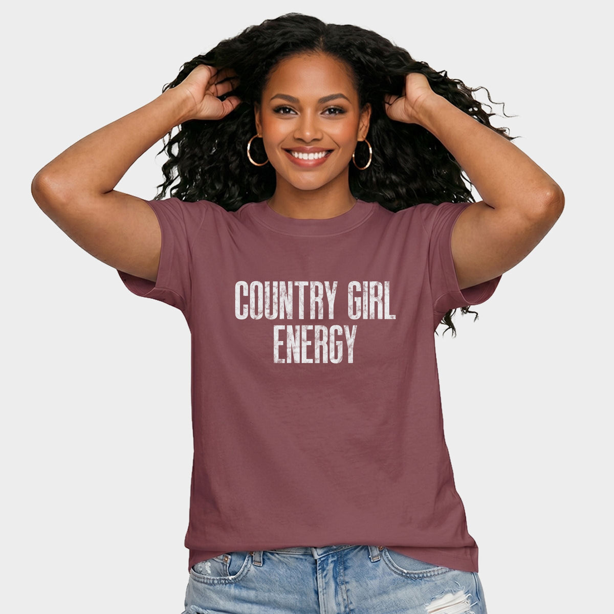 Country Girl Energy - Women's Relaxed Boxy Tee