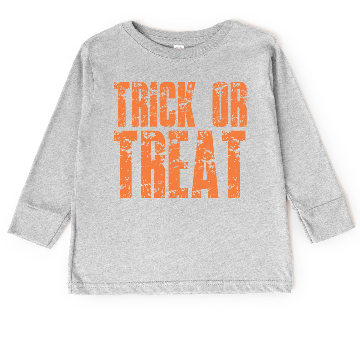 Trick or Treat Block Distressed - Toddler Long Sleeve Graphic Tee
