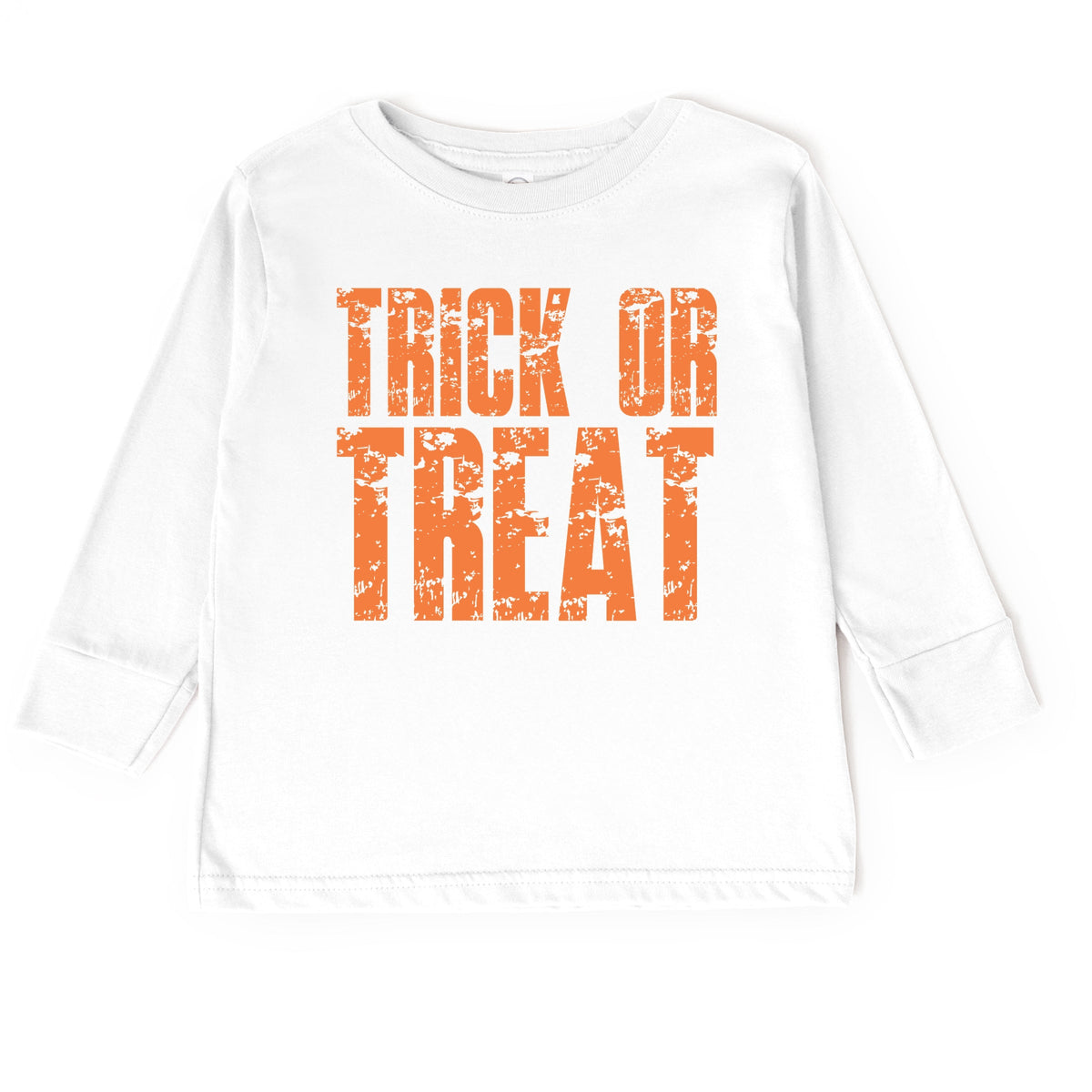 Trick or Treat Block Distressed - Toddler Long Sleeve Graphic Tee