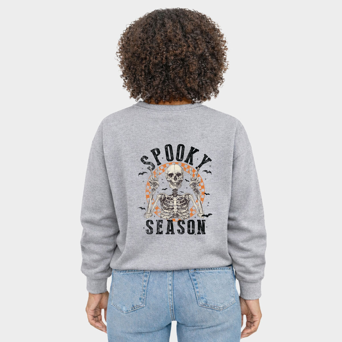 Peace Sign Skeleton - Women's Graphic Sweatshirt