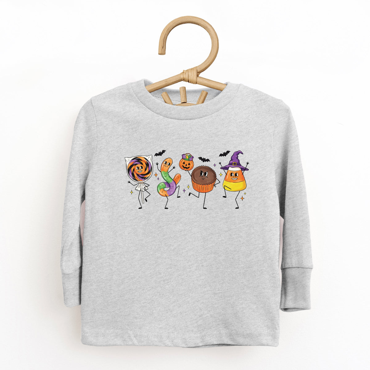 Candy Stick Figures - Toddler Long Sleeve Graphic Tee