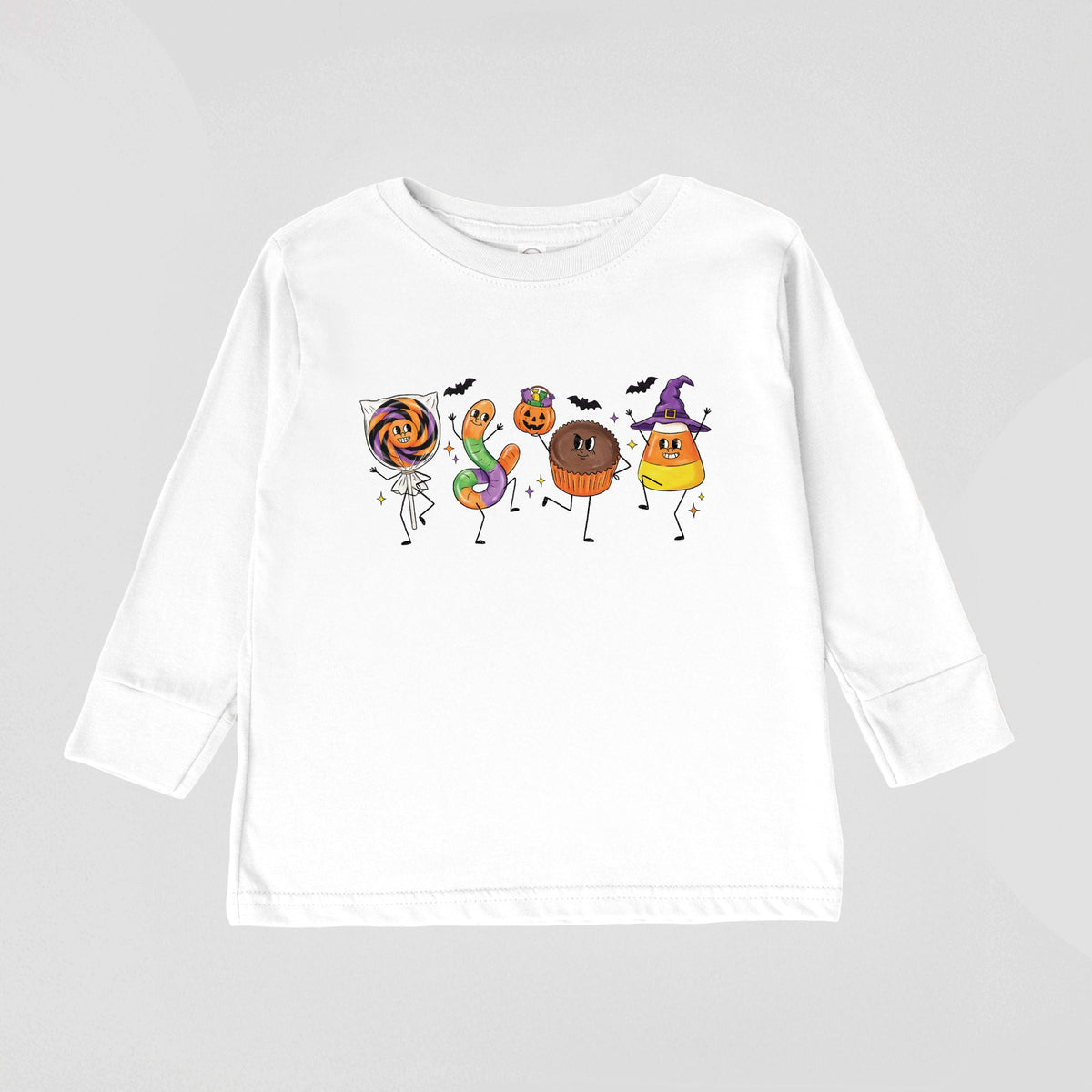 Candy Stick Figures - Toddler Long Sleeve Graphic Tee