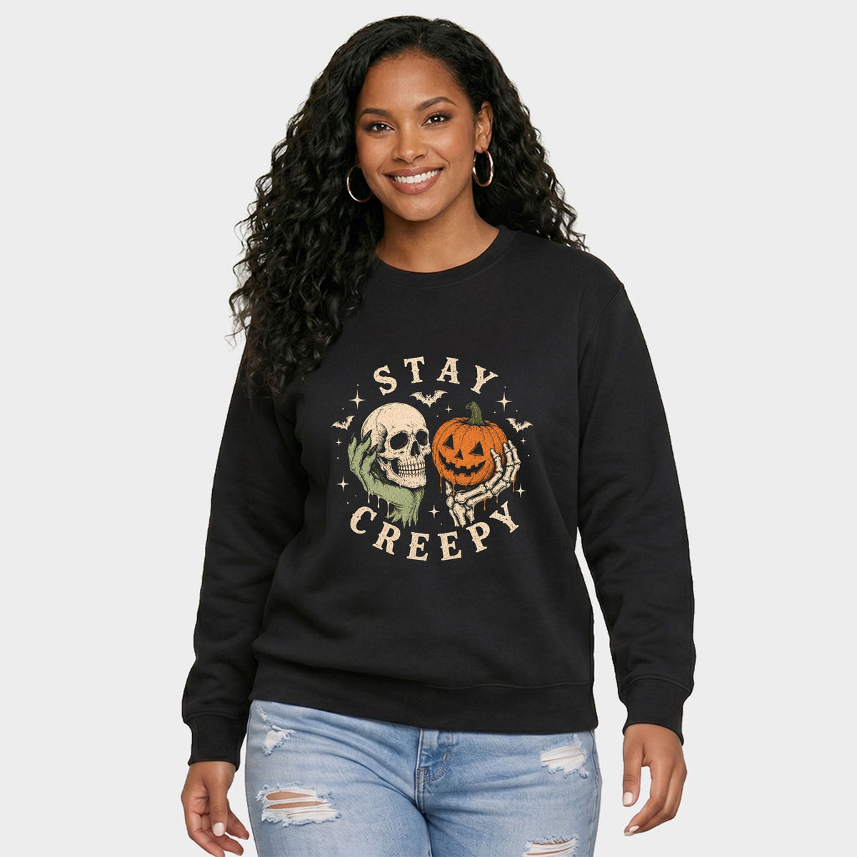 Stay Creepy - Women's Graphic Sweatshirt