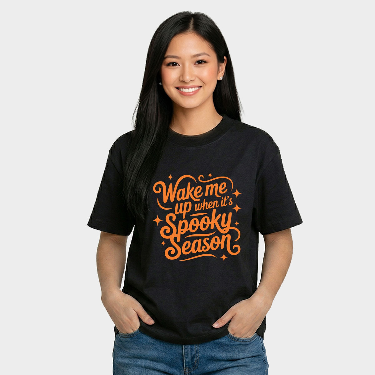 Wake Me Up When It's Spooky Season - Women's Relaxed Boxy Tee