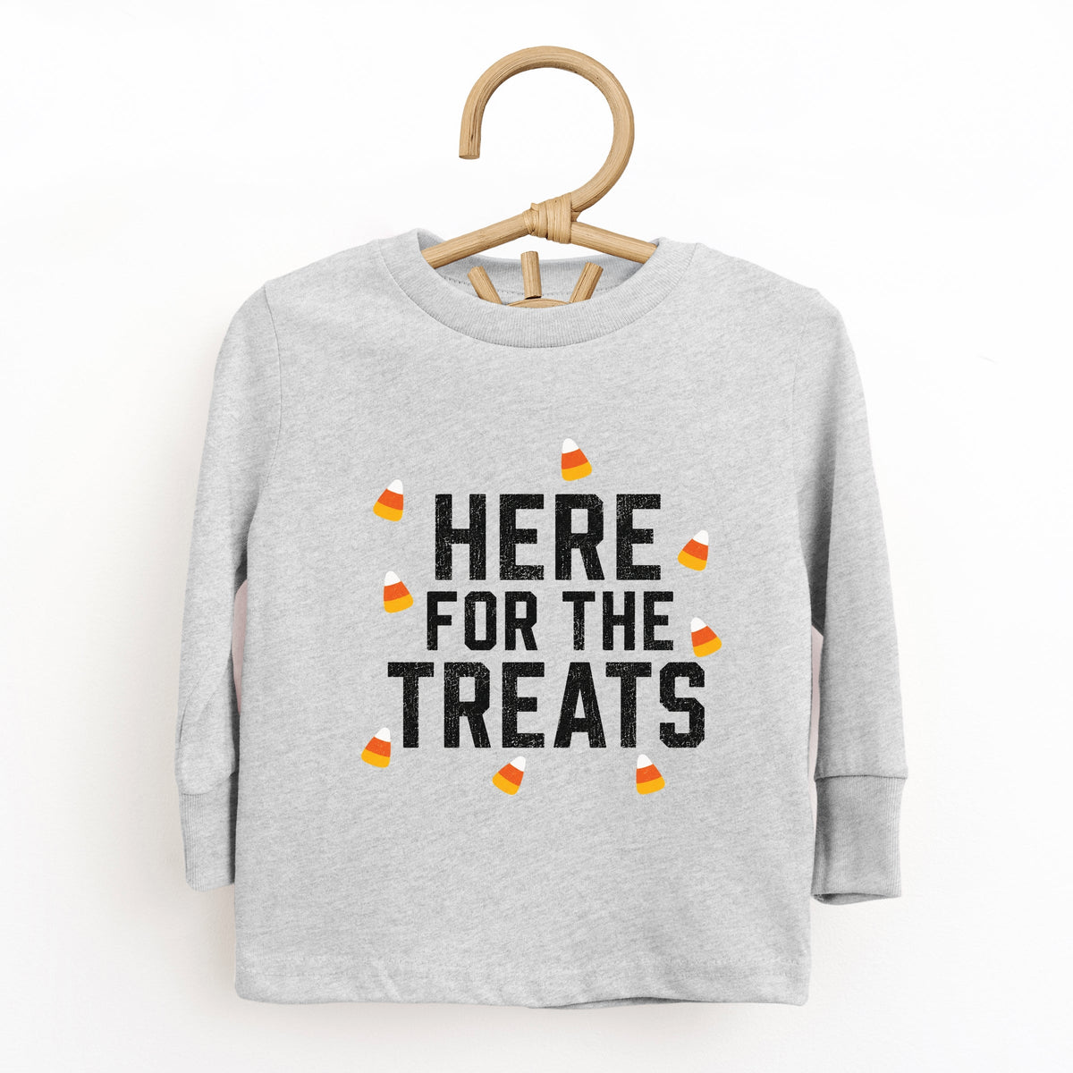 Here For The Treats - Toddler Long Sleeve Graphic Tee