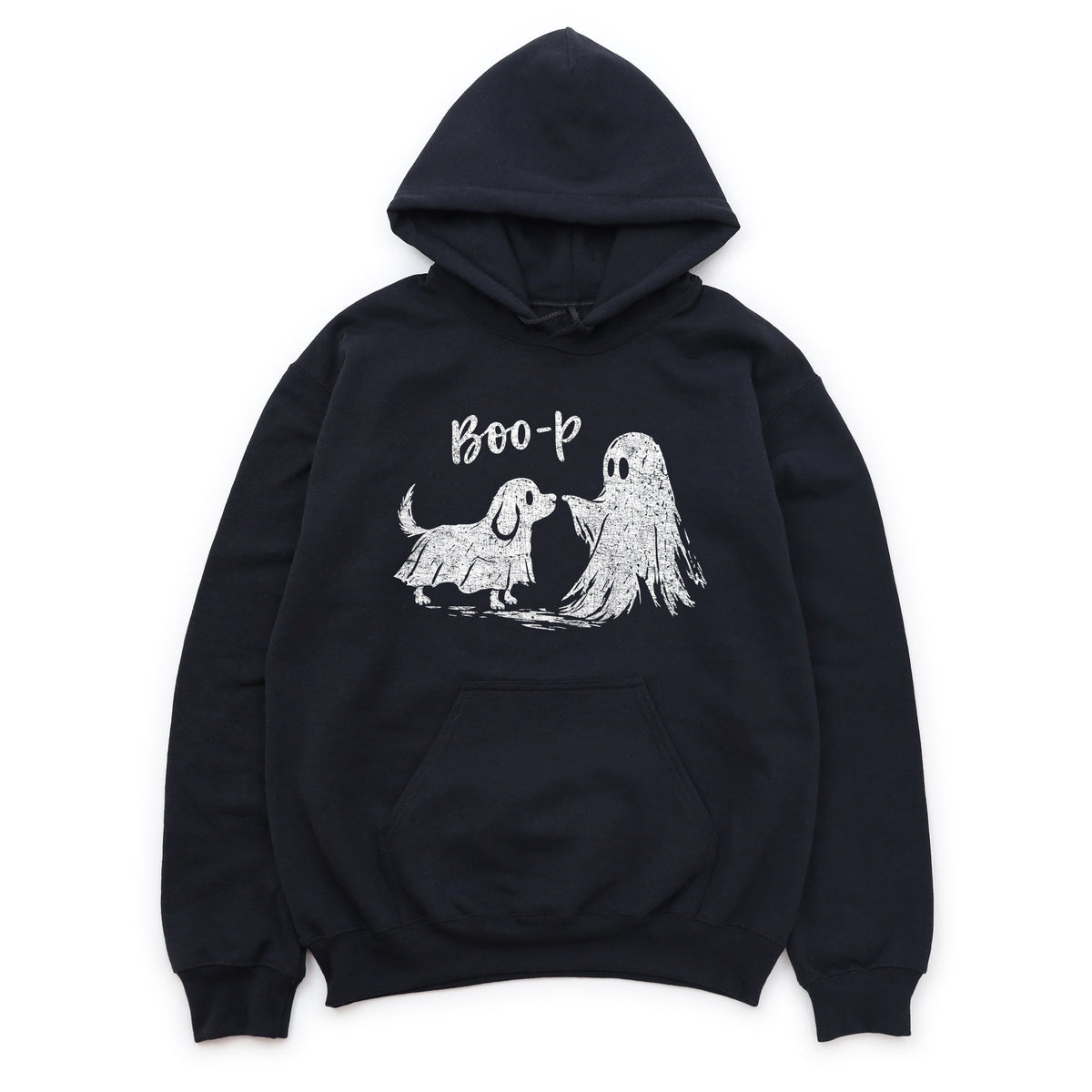 Boo-P Ghost and Dog - Men's Graphic Hoodie