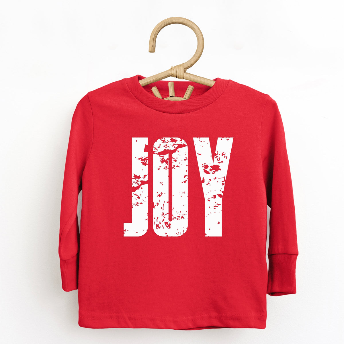 Joy Block Distressed - Toddler Long Sleeve Graphic Tee