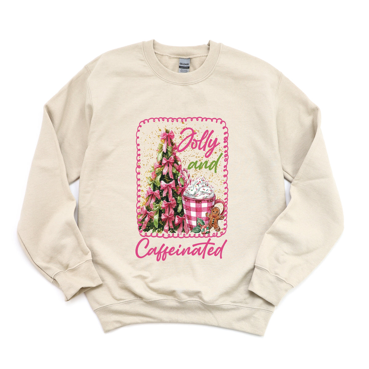 Jolly And Caffeinated - Women's Graphic Sweatshirt