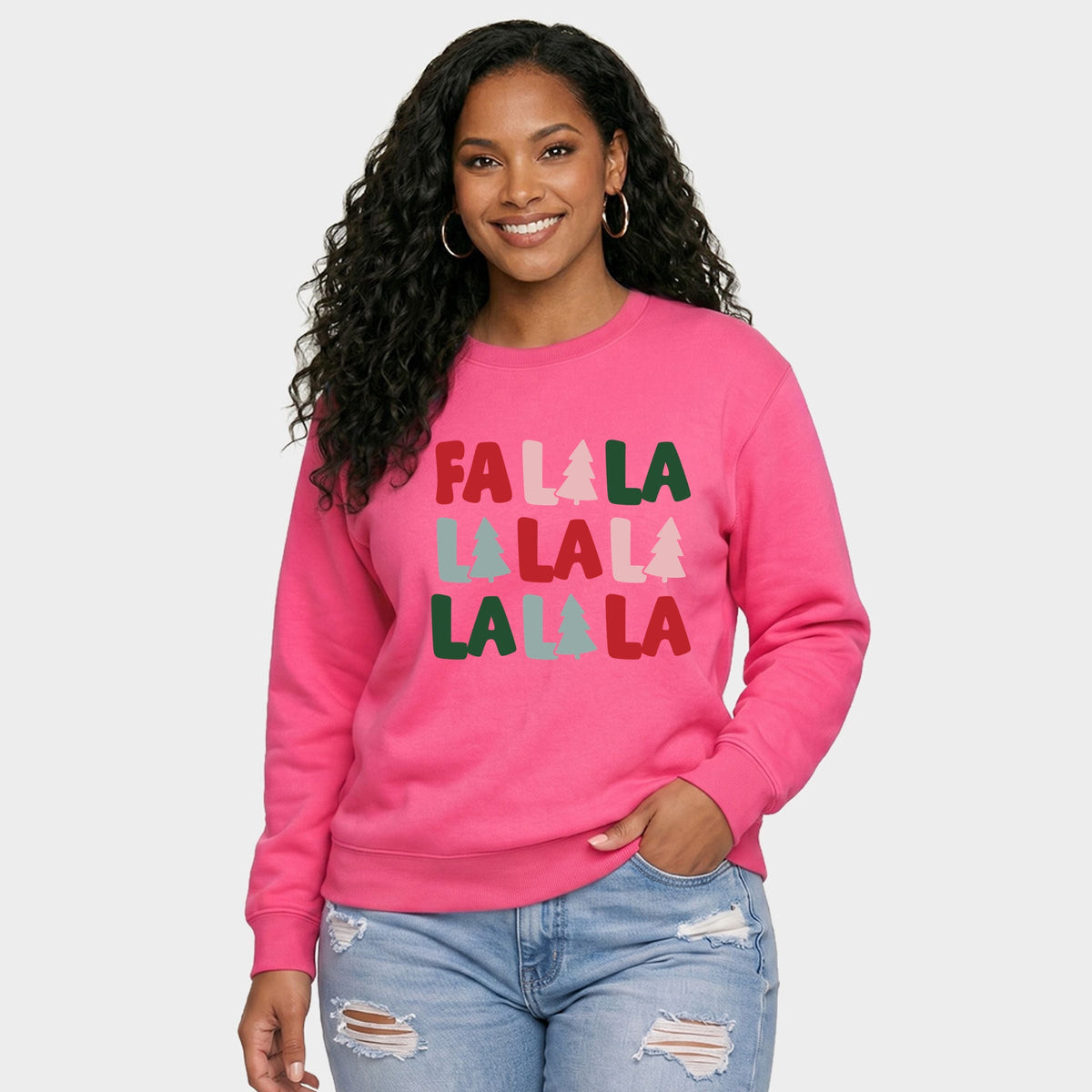 Fa La La Trees - Women's Graphic Sweatshirt