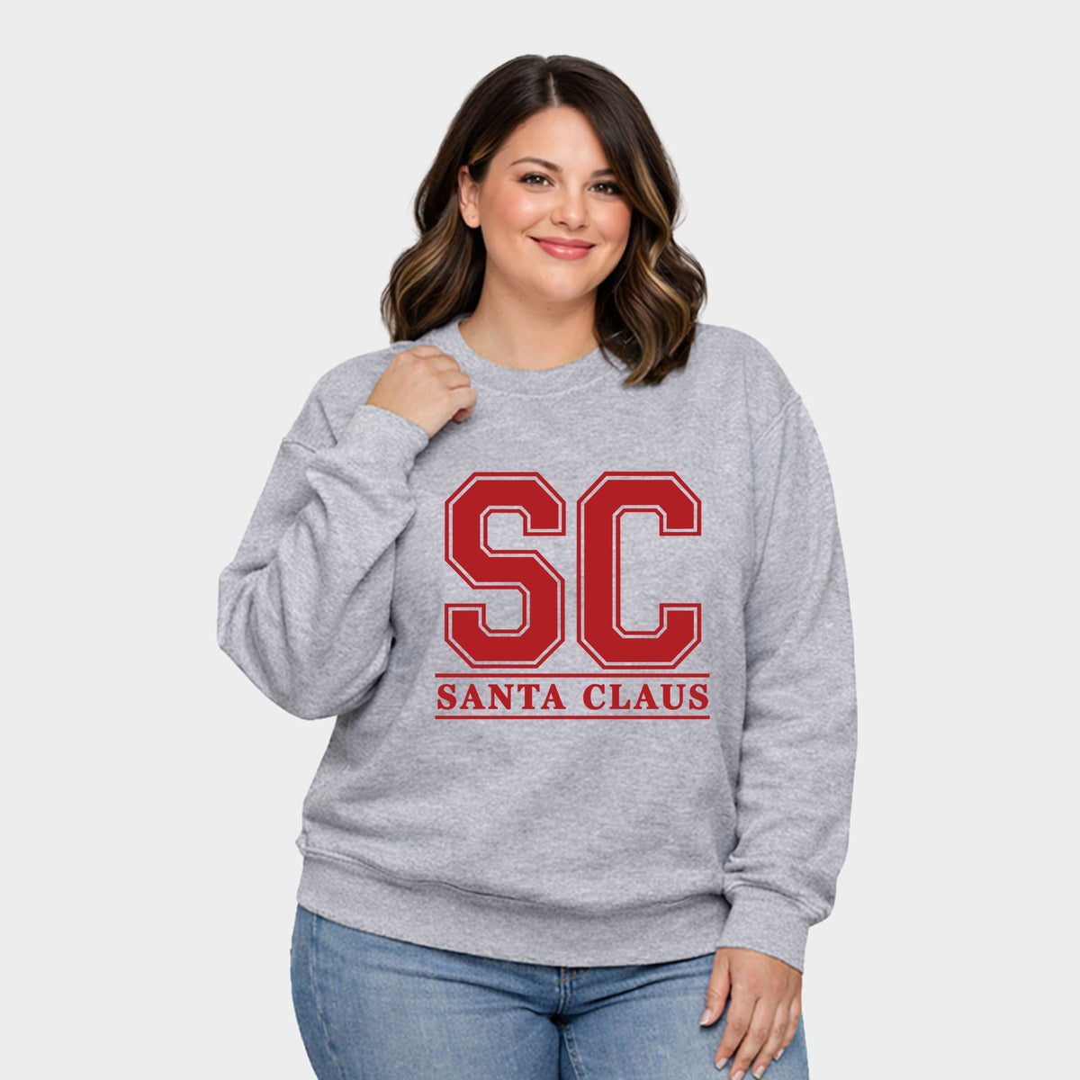 Santa Claus Initials - Women's Plus Sweatshirt