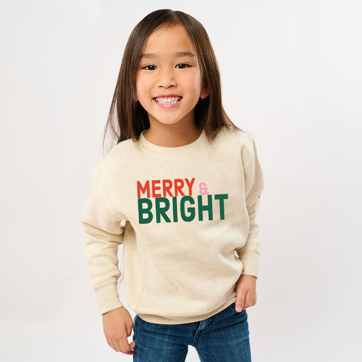 Merry & Bright Bold - Youth Graphic Sweatshirt