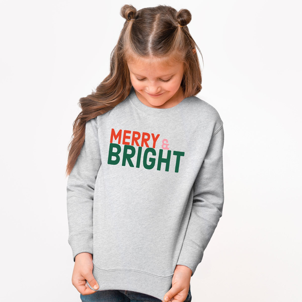 Merry & Bright Bold - Youth Graphic Sweatshirt