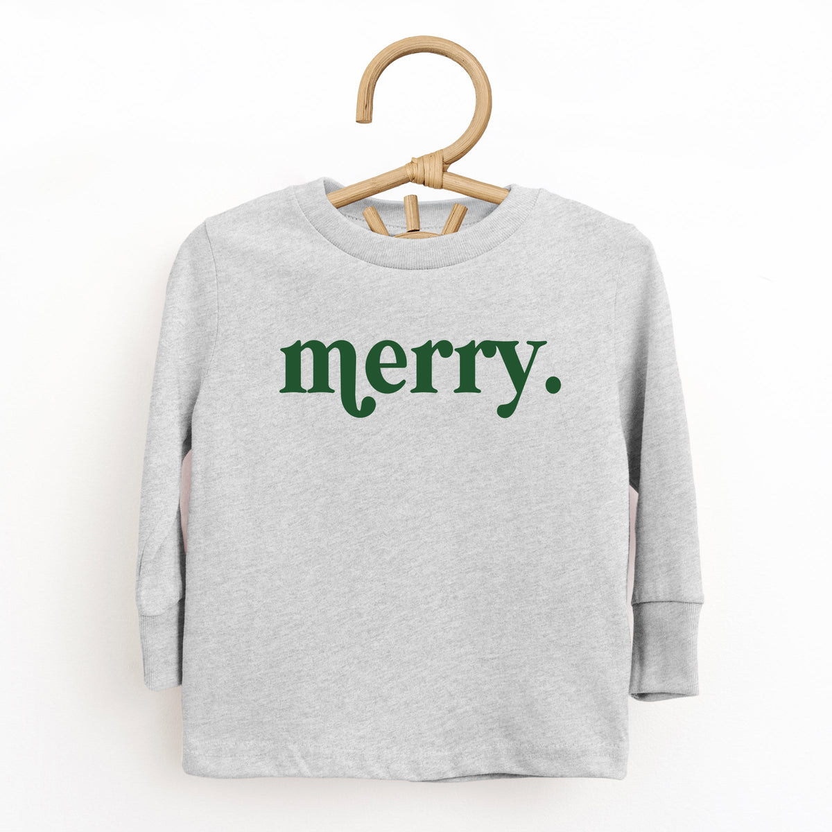 Merry Green - Toddler Long Sleeve Graphic Tee