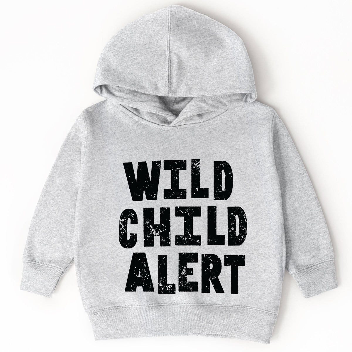 Wild Child Alert Distressed - Toddler Hoodie
