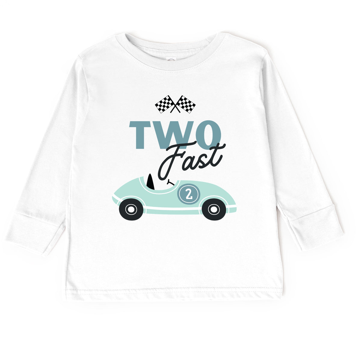 Two Fast Racecar - Toddler Long Sleeve Graphic Tee
