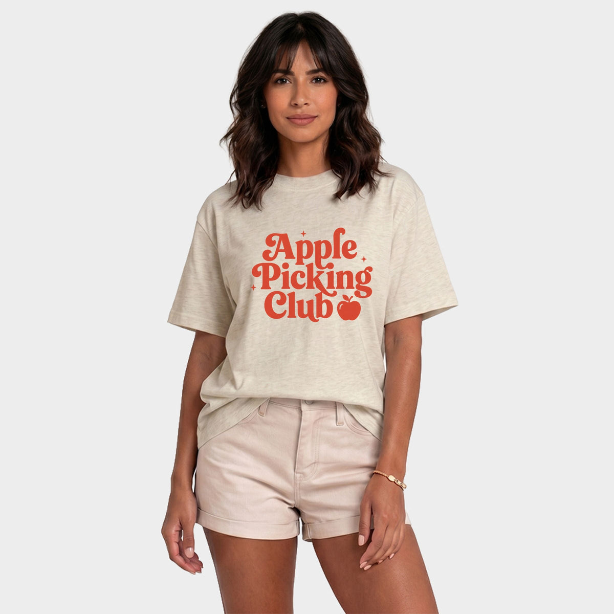 Apple Picking Club Stars - Women's Relaxed Boxy Tee