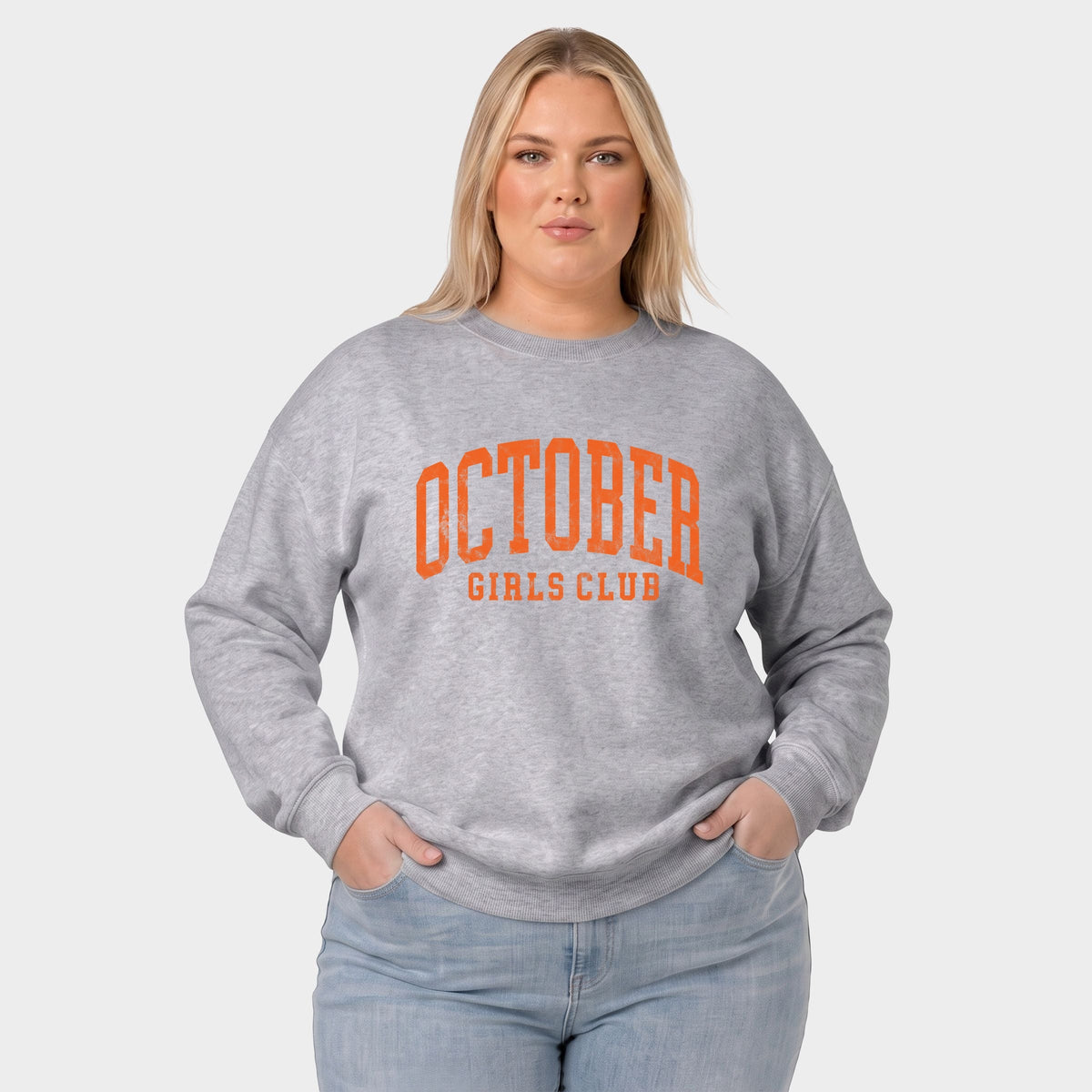 October Girls Club - Women's Plus Sized Graphic Sweatshirt