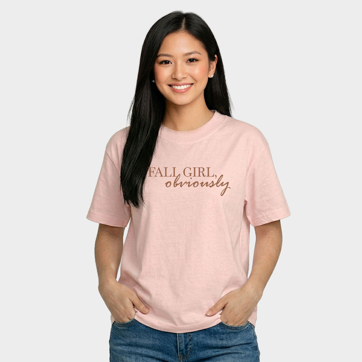 Fall Girl Obviously - Women's Relaxed Boxy Tee