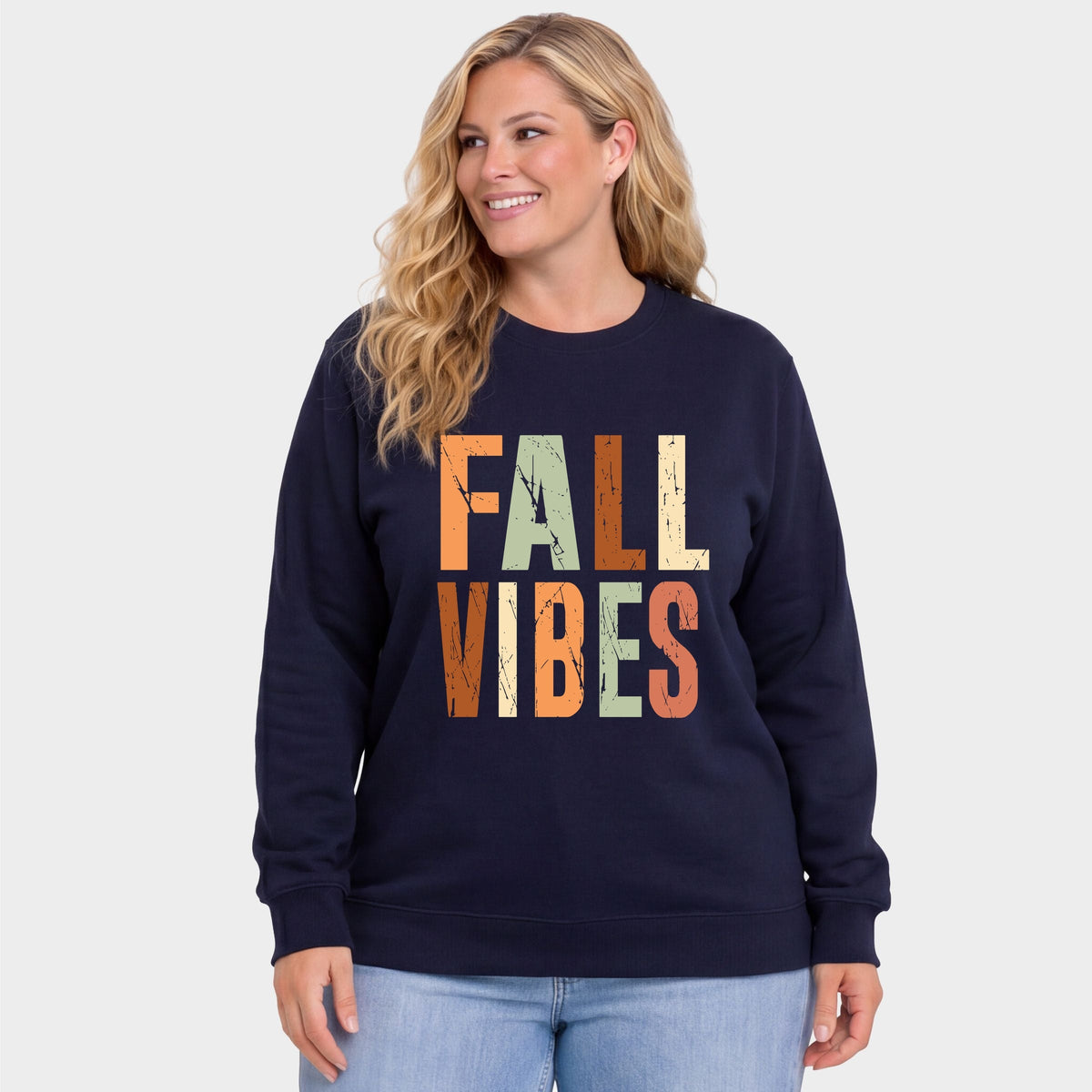 Fall Vibes Autumn Colors - Women's Plus Sweatshirt