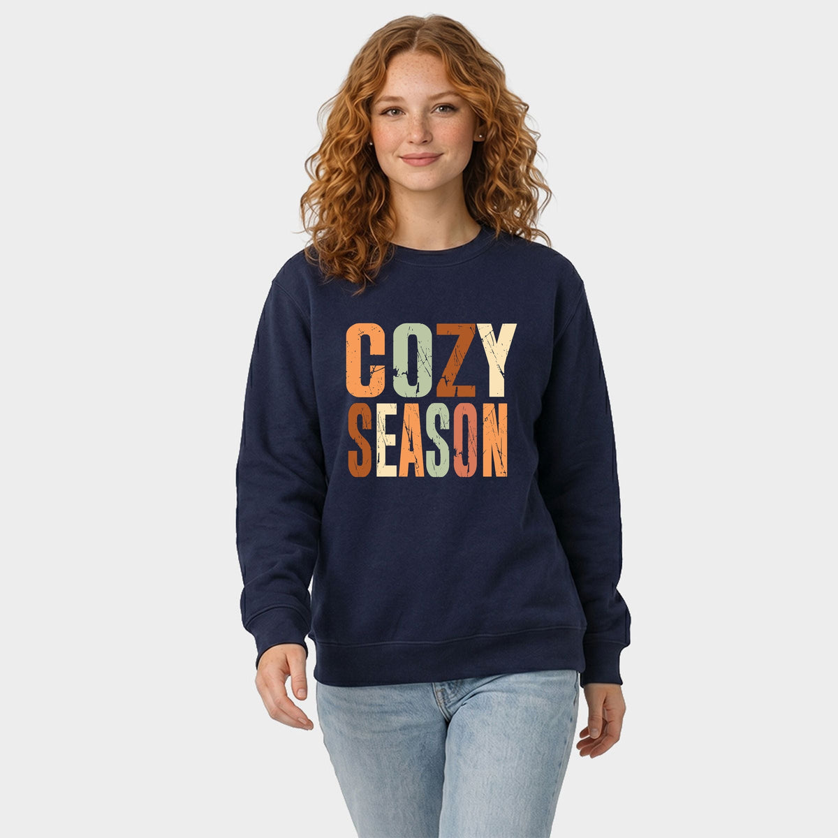 Cozy Season Fall Colors - Women's Graphic Sweatshirt