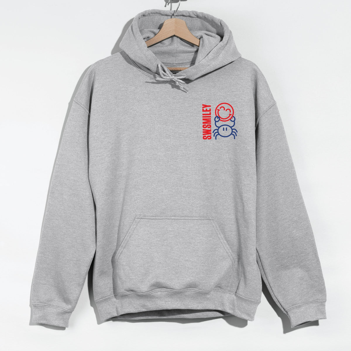 S.W.Smiley Crab Smiley - Men's Graphic Hoodie