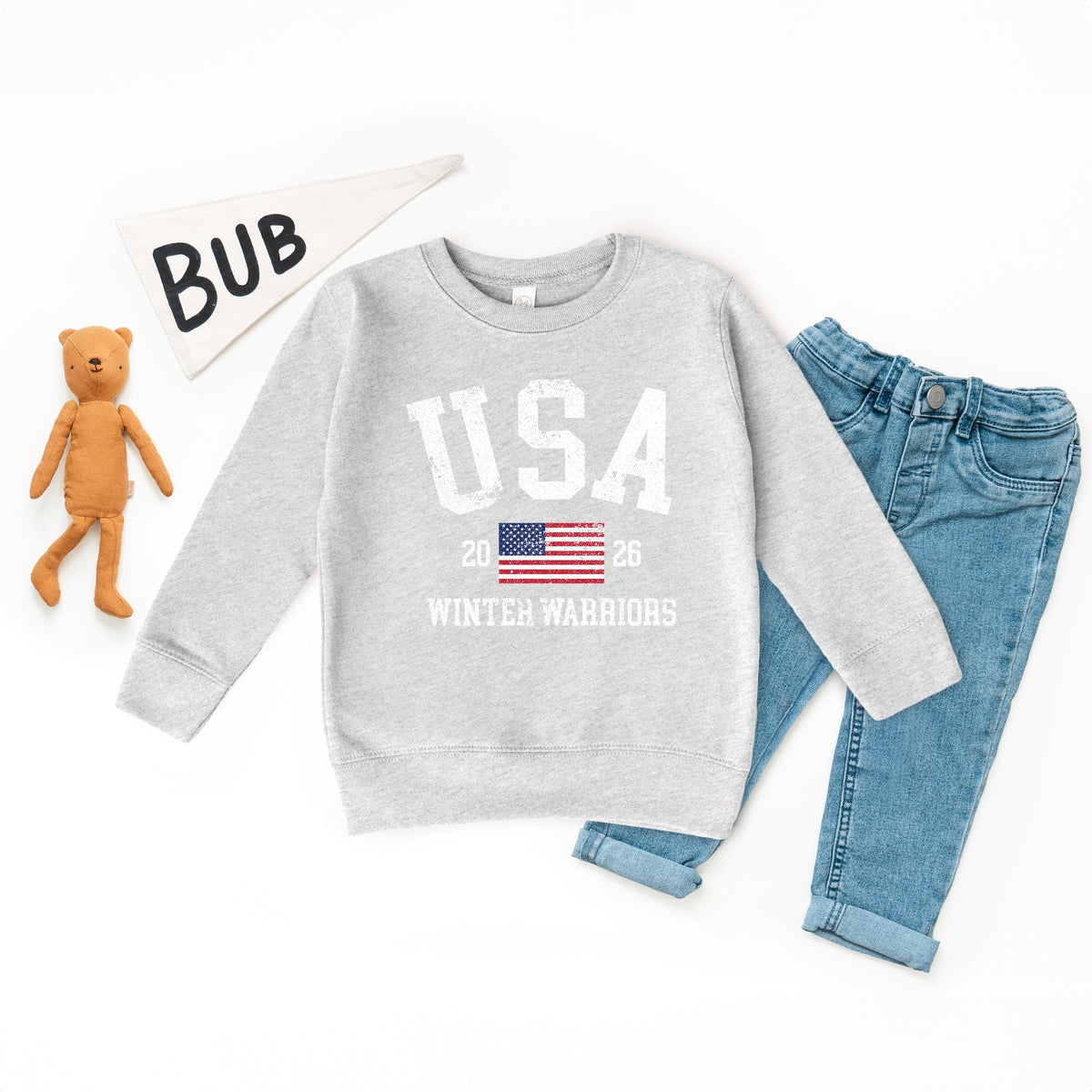 USA Winter Warriors - Toddler Graphic Sweatshirt