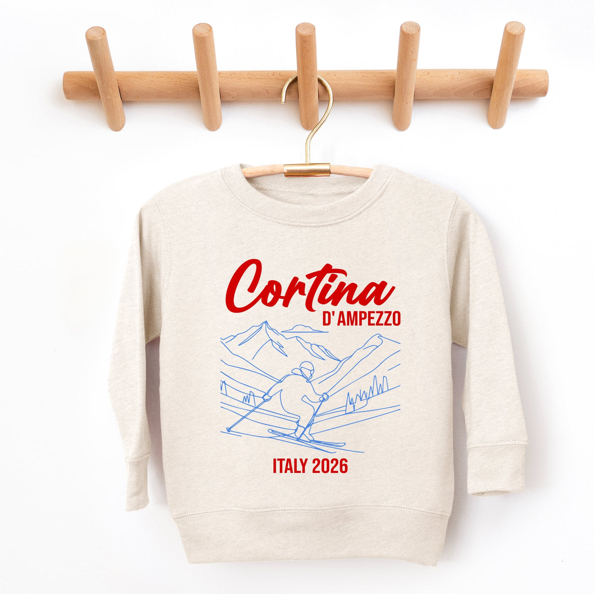Cortina D'Ampezzo Ski - Toddler Graphic Sweatshirt