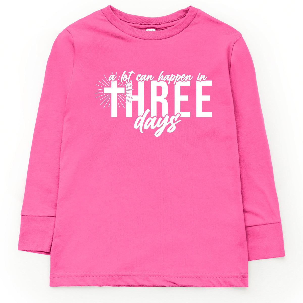 A Lot Can Happen In Three Days - Toddler Long Sleeve Graphic Tee